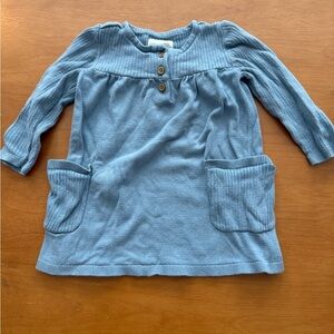 Cozy Blue Kids Sweater Dress